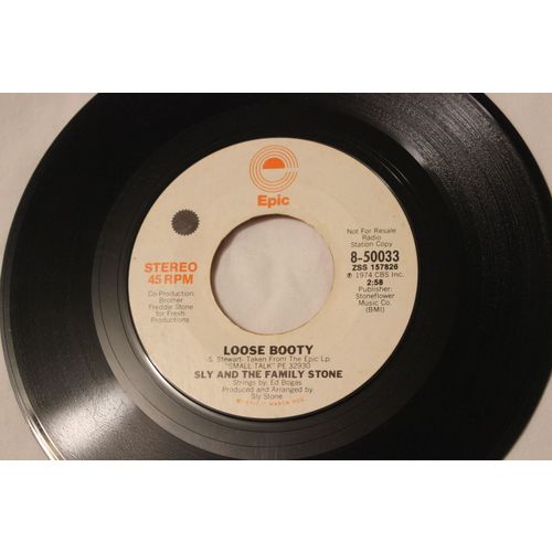 Sly and the Family Stone Promo 45-LOOSE BOOTY STEREO/MONO