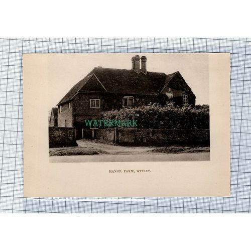 C4565) Manor Farm Witley Surrey - 1908 Clip