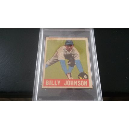 1948-49 Leaf Card # 014 Billy Johnson PSA Excellent (5) New York Yankees