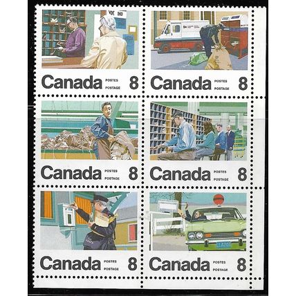 1974 SG 776/781 - MNH (**) - block of 6
