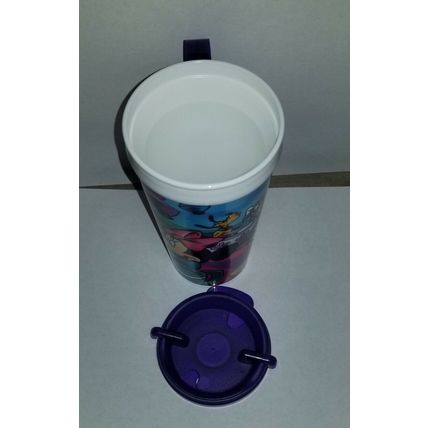 DISNEYLAND TEACUPS MICKEY, MINNIE, GOOFY DONALD DUCK TRAVEL MUG CUP W/ LID~NEW~