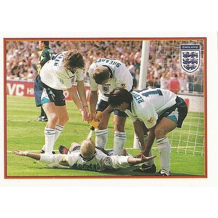 Merlin's Europe 2000 Stickers: No.106 - EURO 96 Revisited: England celebrating