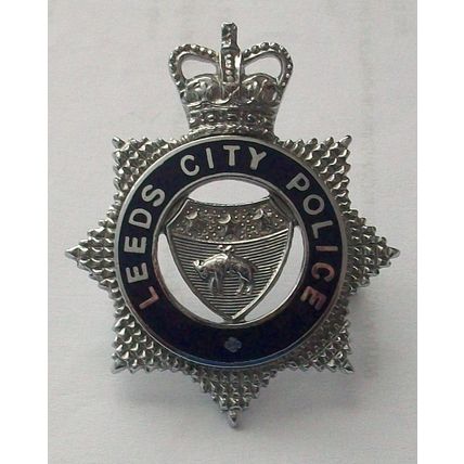 Leeds City Police Blue Enamelled Senior Officers Cap Badge