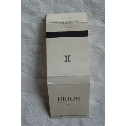 Matchbook Cover Hilton ref.2
