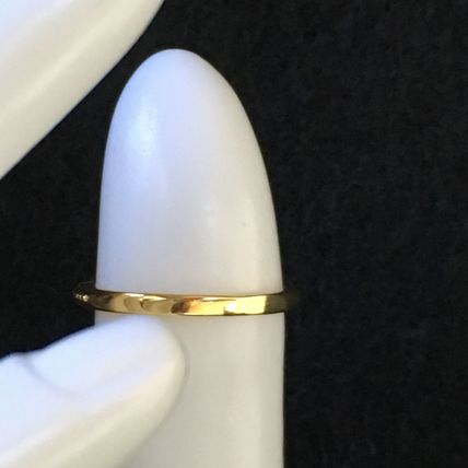 Ring Wedding Simple Yellow Gold Plate Slim #285 USA Seller