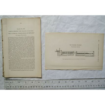 1896 The Ultimate Purification of Sewage by George Trudichum