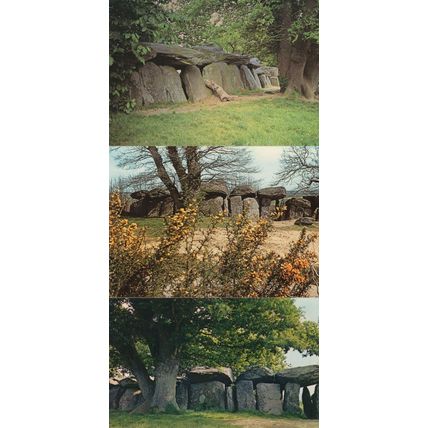 French Mythological Fairy Rocks Stonehenge Roche Aux Fees 3x Postcard s