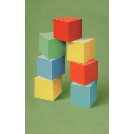 Childrens Mothercare Style Toy Counting Blocks Ladybird Book Postcard