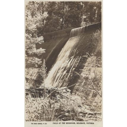 Falls at the Reservoir Belgrave Victoria Australia Old Postcard