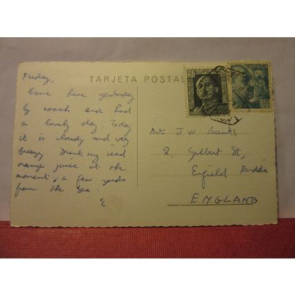 VALLDEMOSA, MALLORCA used vintage postcard RP 1963 pm =