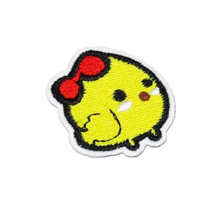 Cute Yellow Chick Iron on Patch Fun Kids Patches Embroidered Badge Motif P270