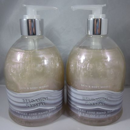2 Bath & Body Works Creamy Luxe Hand Soap jasmine sandalwood Bergamot Crystal