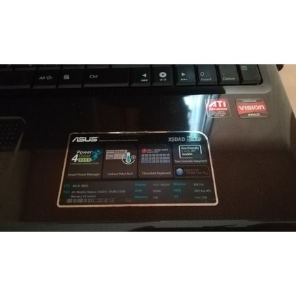 Asus K50AB laptop for sale defective,incomplete.
