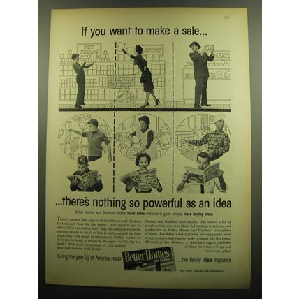 1958 BH&G Better Homes & Gardens Magazine Ad - If you want to make a sale