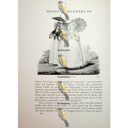 Three Ladies, Gallery Of Fashion, 1796, Fashion Book Illustration (Print), 1909