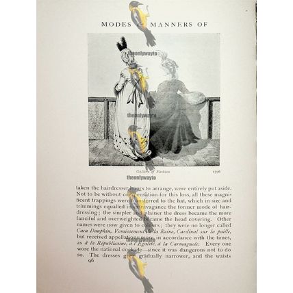 Two Ladies, Gallery Of Fashion, 1796, Fashion Book Illustration (Print), 1909