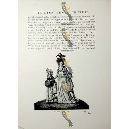 Mother & Daughter, Gallery Of Fashion, 1795, Fashion Book Illustration, 1909