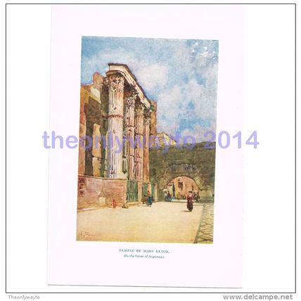 Temple of Mars Ultor (Forum of Augustus), Rome, Italy, Book Illustration (Print)