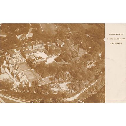 Aerial view of Bedford College for Women : Central Aerophoto postcard no1079