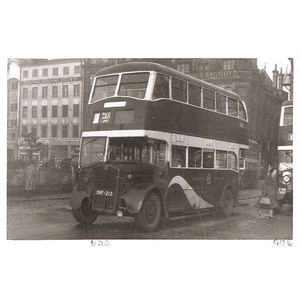 Black & White Photograph of Manchester Corporation Transport - DNF 212