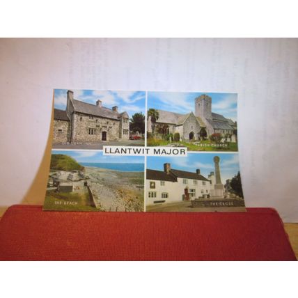 multiview, LLANTWIT MAJOR, GLAMORGAN, WALES. unused postcard by J. Salmon =