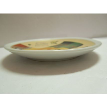 Small Faithi Mahmoud Nerfertiti 4" Plate With Gold Accents Made In Egypt ITC