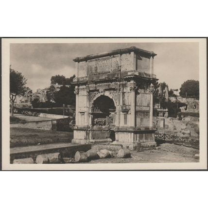 Arco di Tito, Roma, 1930 - Scrocchi Foto Cartolina