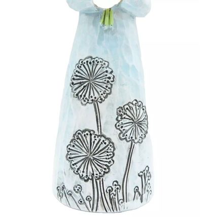 Meadow Flower Angel Blue Figurine Ornament 15 CM Gift Home Decor