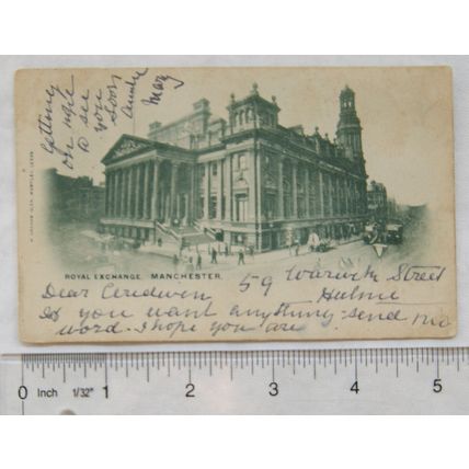 1910 postcard Royal Exchange, Manchester