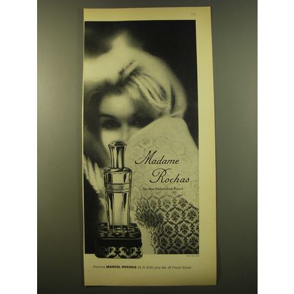 1961 Marcel Rochas Madame Rochas Perfume Advertisement
