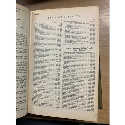 1956 "WHITAKER'S ALMANACK" VINTAGE HARDBACK BOOK & ORIGINAL BINDER COVER (P6)