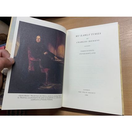 FOLIO SOCIETY CHARLES DICKENS MY EARLY TIMES 1989 PRESENTATION BOOK & CASE (P4)