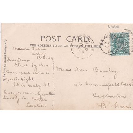 B878 ARLEY CASTLE PRINTED POSTCARD