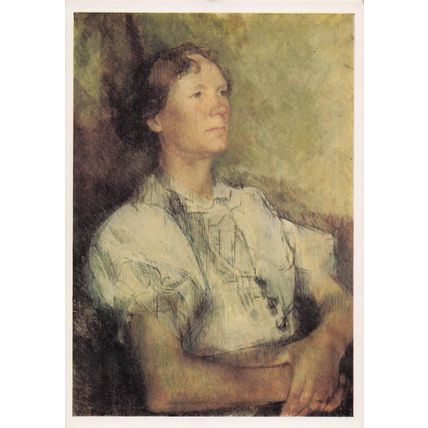 William Coldstream Mrs Winifred Burger Tate Gallery Painting Postcard