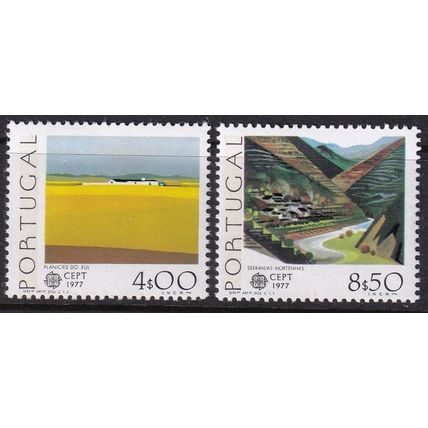 Portugal 1977 SG 1653-4 UMM - Europa/CEPT (G-299 (2))