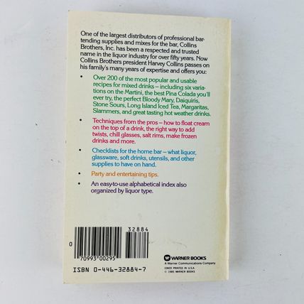 Harvey Collins Drink Guide Paperback Book Vintage Edition