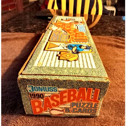 1990 Donruss Baseball Puzzle & Cards Opened Box Factory Sealed Cards 13 Bundles