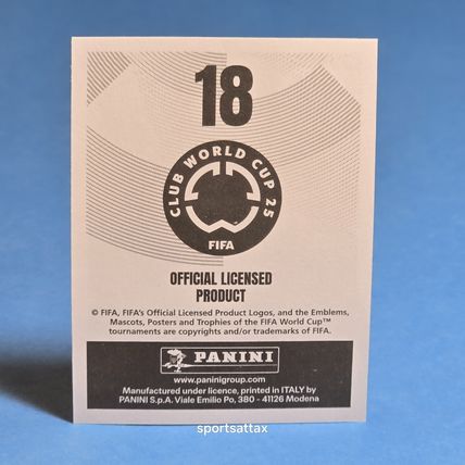 PANINI FIFA CLUB WORLD CUP 2025 ESTEVAO ROOKIE YEAR PALMEIRAS #18