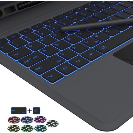For Samsung Galaxy Tab S9 FE+ / S9 plus /S10+ 12.4 Inch Keyboard Case - Folio Co
