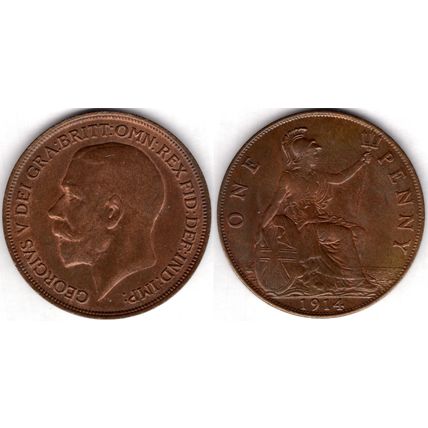 Great Britain. George V. Penny 1914 . dy23503