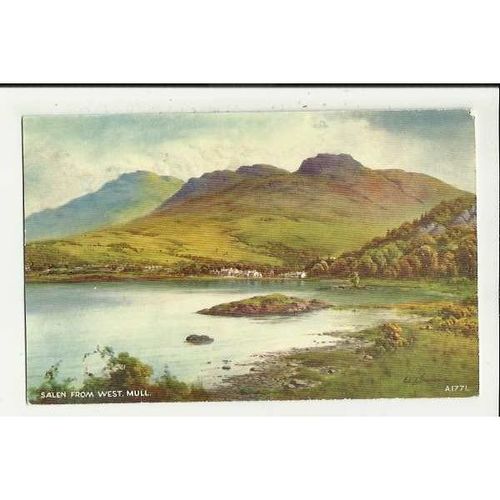 A1771 Scotland ISLE OF MULL Salen Valentine "Art Colour" Postcard