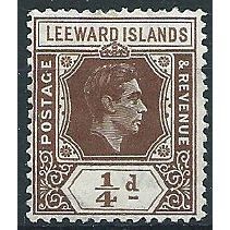 Leeward Islands 1938 SG95 1/4d Brown Mounted Mint . . ..