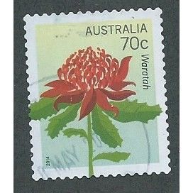 AUS 2014 60c (S/A) 'FLORAL EMBLEMS' (PERF 12.5) FINE USED (EBID37-323)