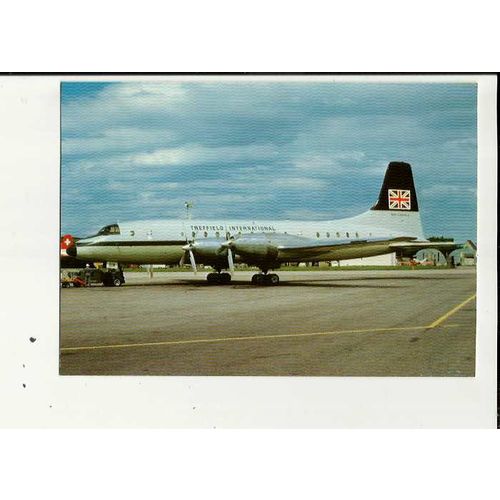 Aviation TREFFIELD BRISTOL BRITANNIA 102 Postcard by Jetstream (J029)