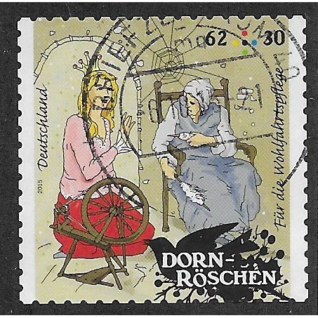 GER 2015 €0.62+30 (S/A) 'SLEEPING BEAUTY' FINE USED (EBID60-398)