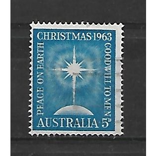 Australia.1963 Christmas ("Peace on Earth") issue.Fine Used.Sep20a