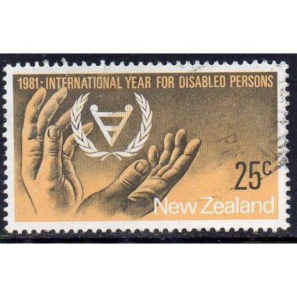 New Zealand 1981 International Year of the Disabled 25c Used