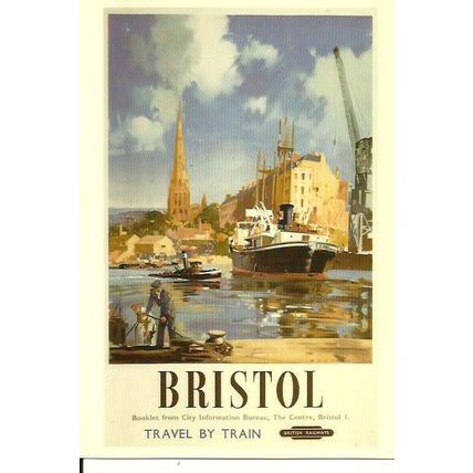 Advertising BR BRISTOL Postcard (Avon Anglia/British Rail BRP 17)