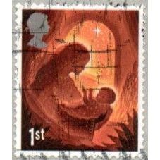 2019 Christmas. 1st Value Self Adhesive, Die cut. Fine Used On Piece