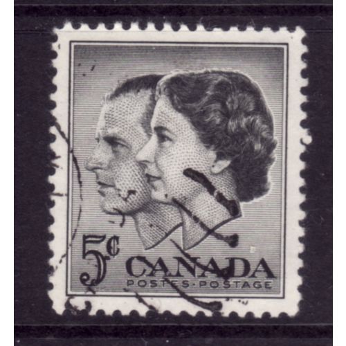 CANADA 1957 SG 500 5c ROYAL VISIT FINE USED#2